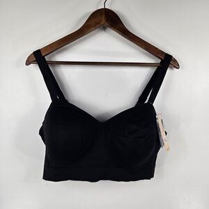 Truekind Women's Size XL Supportive Comfort Wireless Shaping Bra Black NWT